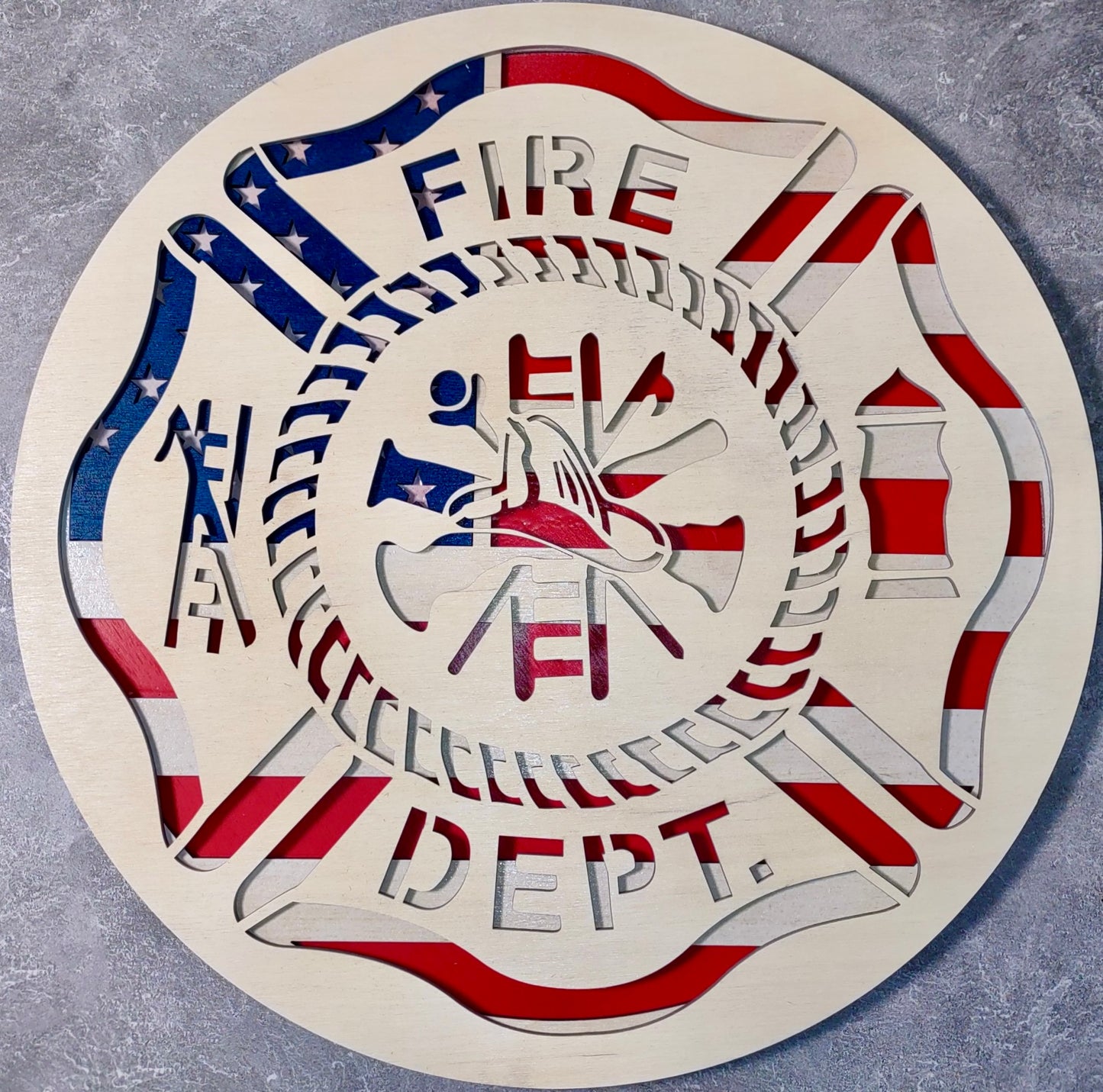 Firefighter Maltese Emblem | Laser Cut