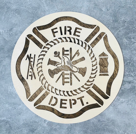 Firefighter Maltese Emblem | Laser Cut